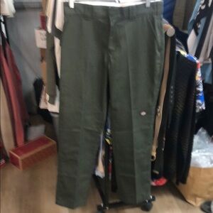 Dickies Green Chinos Classic Straight Leg
